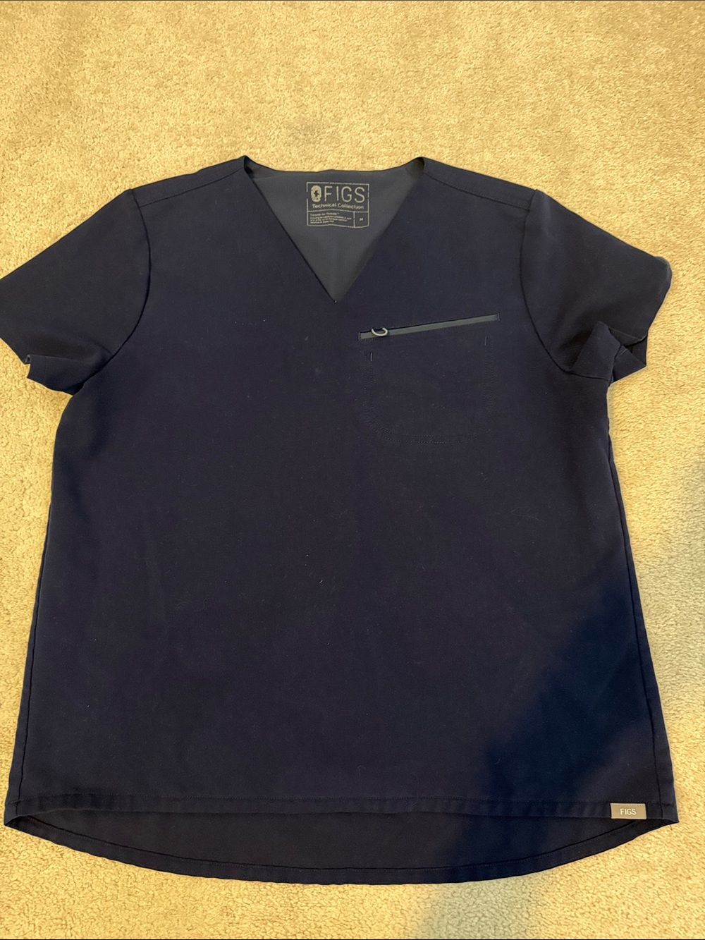 FIGS M navy Technical Collection scrub top